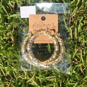 Bamboo Hoop Earrings